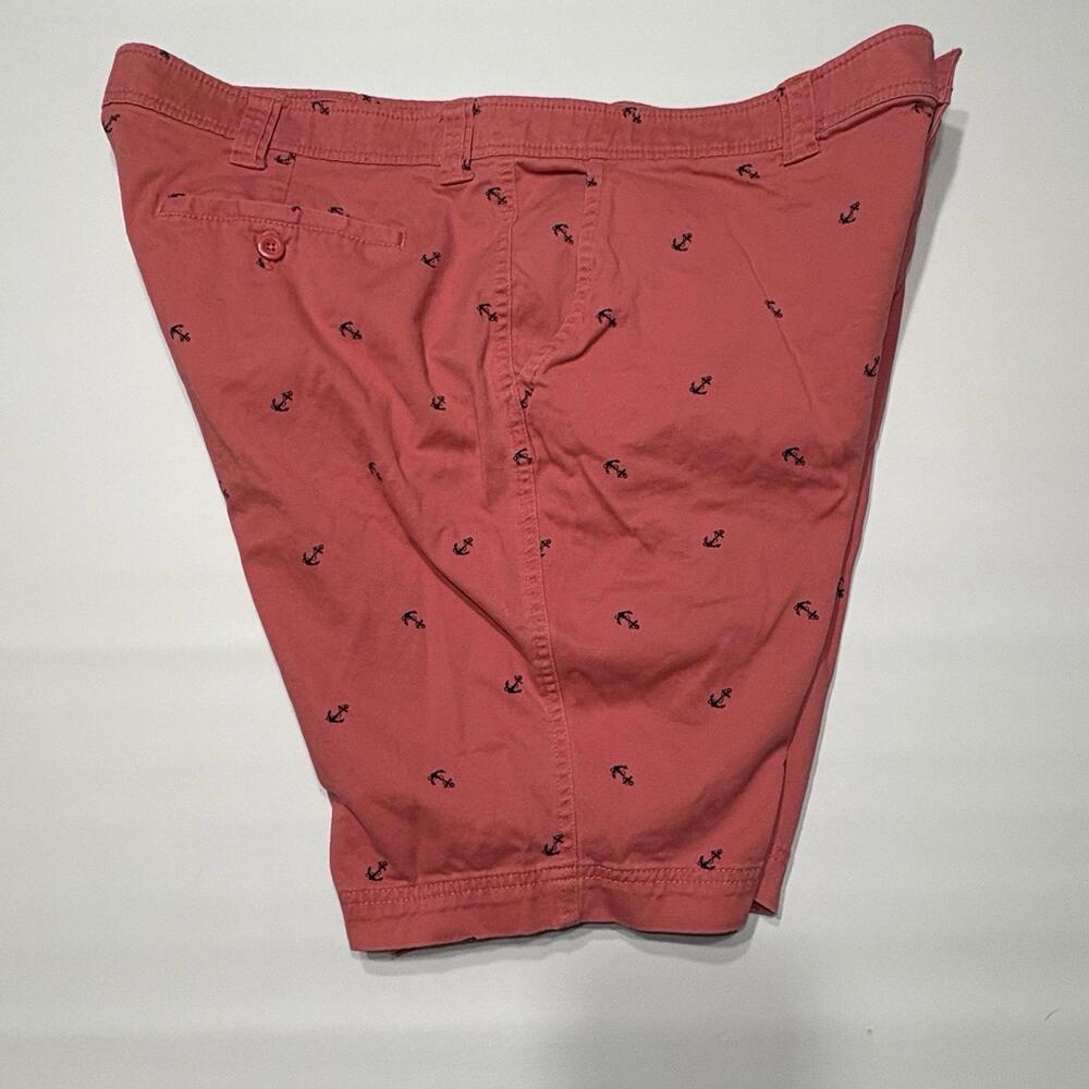 St. John's Bay Men's Size 42 Coral Anchor Print Comfort Stretch Shorts - Picture 4 of 9